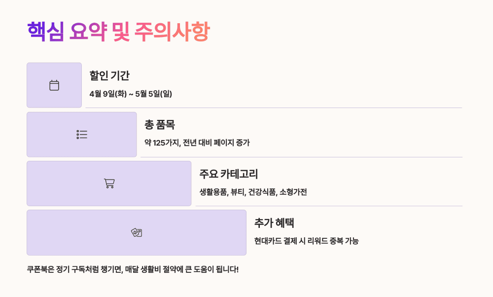 핵심 요약 및 주의사항