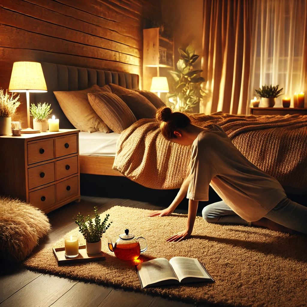 숙면 전 밤 루틴으로 숙면에 도움되는 사진