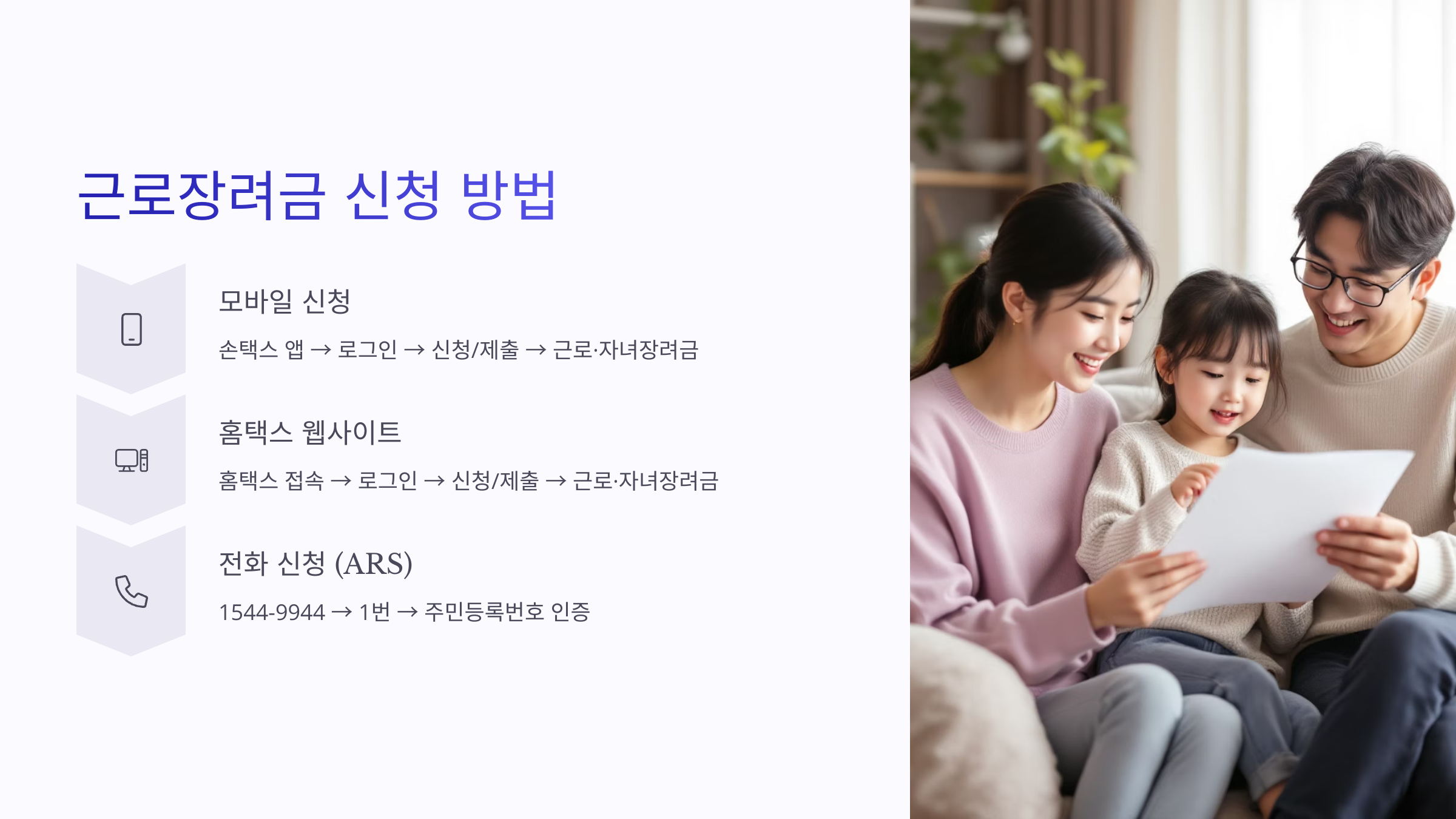 2025년 근로장려금 신청 방법 그리고 계산 방법!