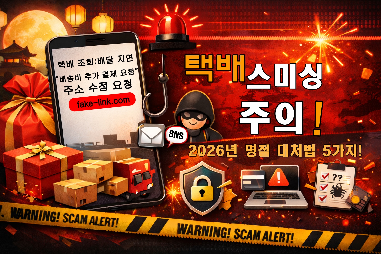 설 연휴 택배 배송 조회 스미싱 주의 🚨 2026년 명절 전 꼭 알아야 할 현실 대응법 5가지