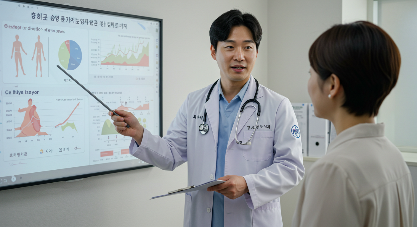 10분 운동의 혈관 건강 효과를 설명하는 의사