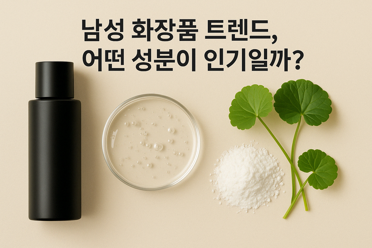 남성화장품, 성분 이미지