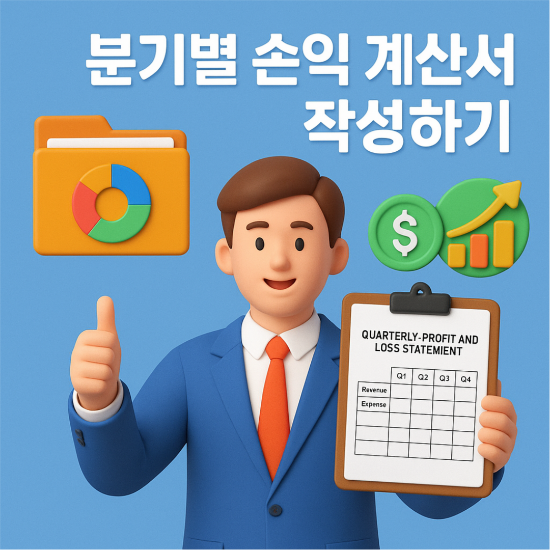 분기별 손익 계산서 작성하기