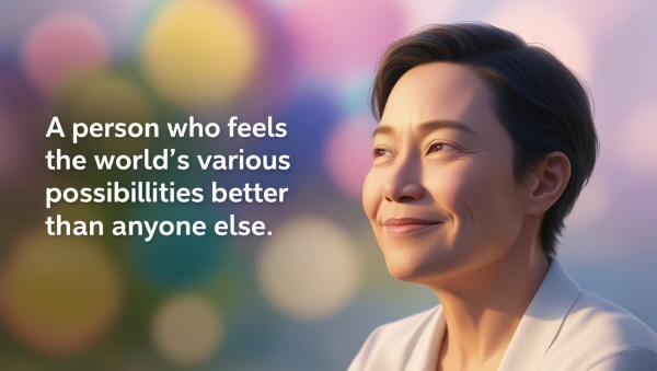 세상의 다양한 가능성을 누구보다 잘 느끼는 사람에 관한 사진