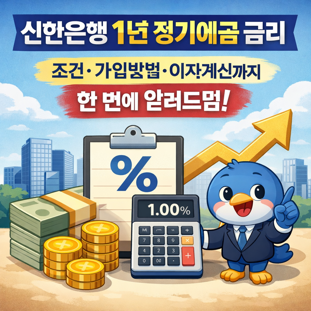 신한은행 1년정기예금 금리