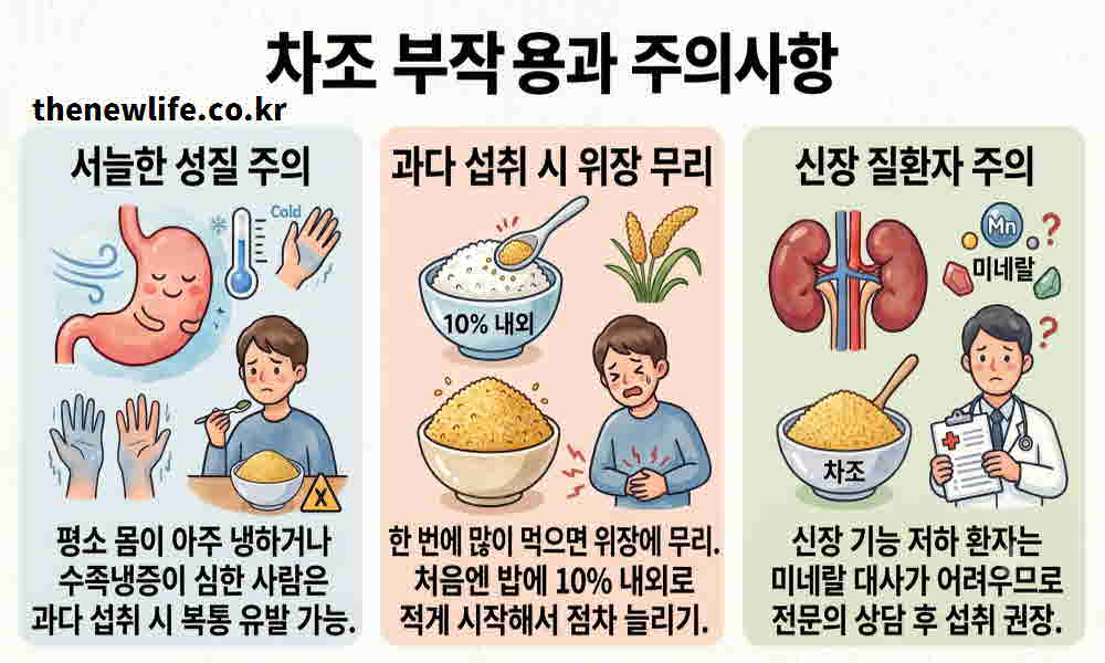 차조 효능 부작용
