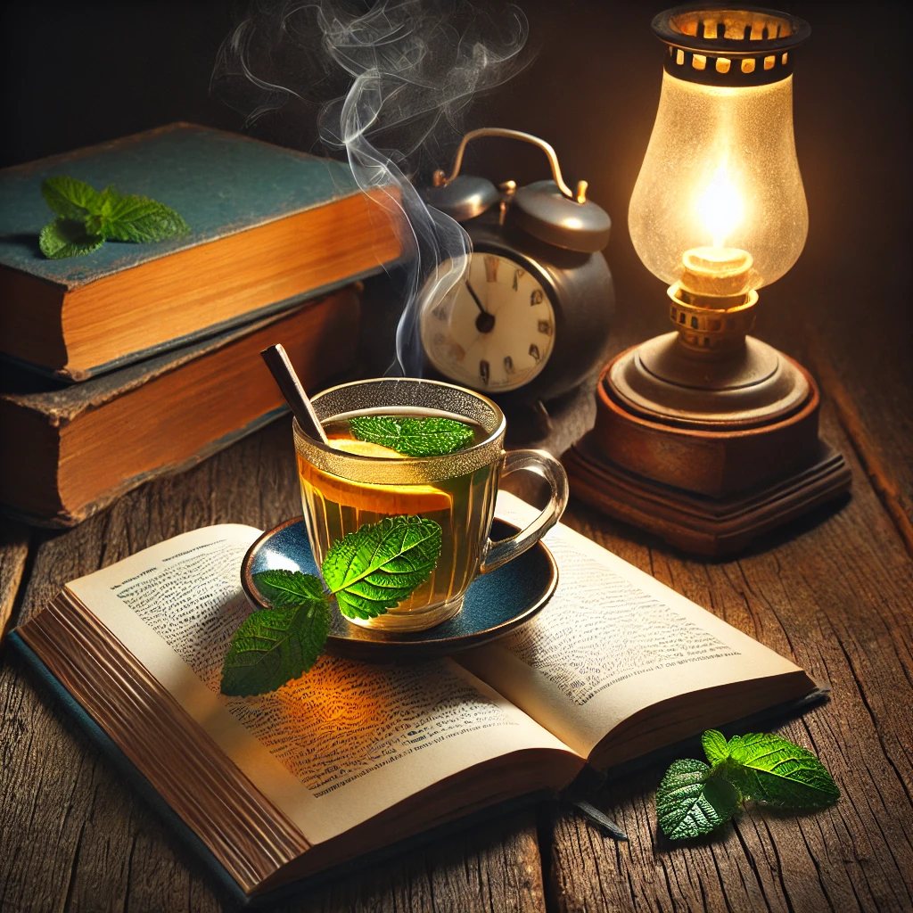 레몬밤 차와 함께하는 휴식의 시간