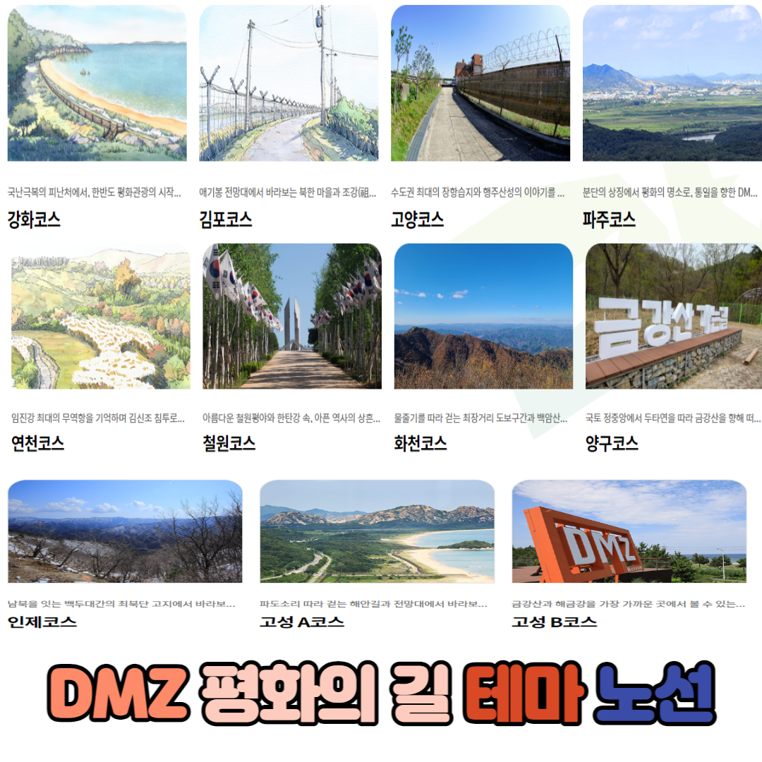 평화의 길 테마 노선 사진