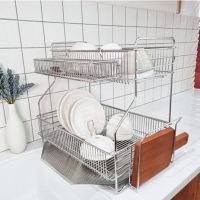 이브리영 콸콸콸 자동물빠짐 올스텐 식기건조대 2단 트레이 설거지 싱크대 선반 그릇 컵 미니 보관함 씽크대 주방