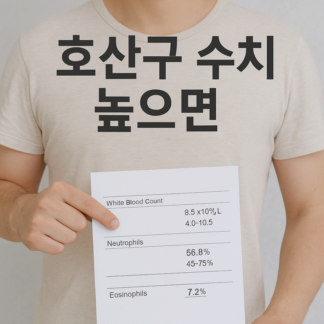 호산구 수치가 높으면 알레르기 반응 신호일 수 있어요