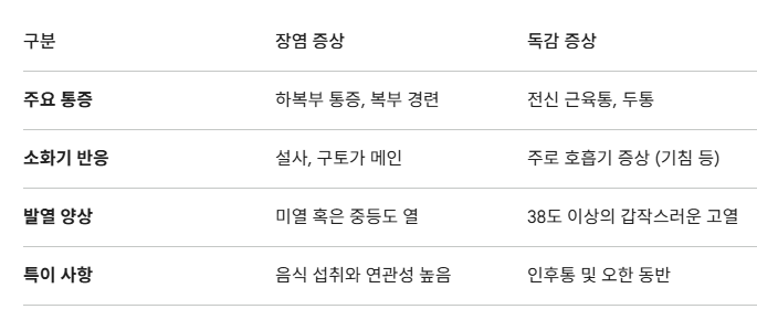 장염 증상