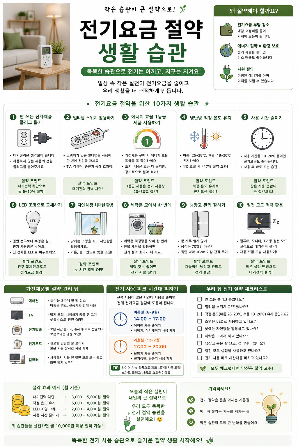 전기요금 절약 생활 습관 관련 사진