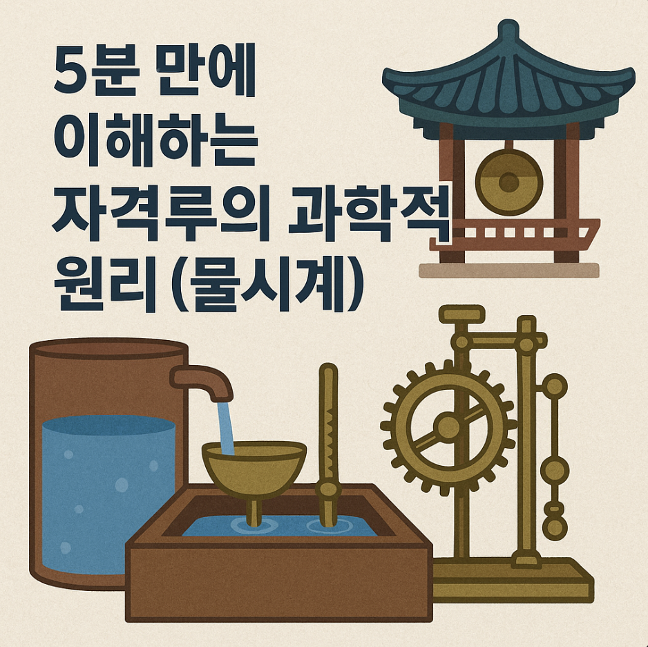 5분 만에 이해하는 자격루의 과학적 원리 (물시계)