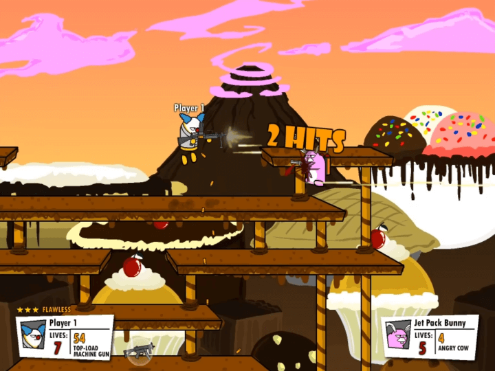 건메이햄1-플래시게임-플레이-상대방에게-총으로-연속-2발을-맞추는-화면