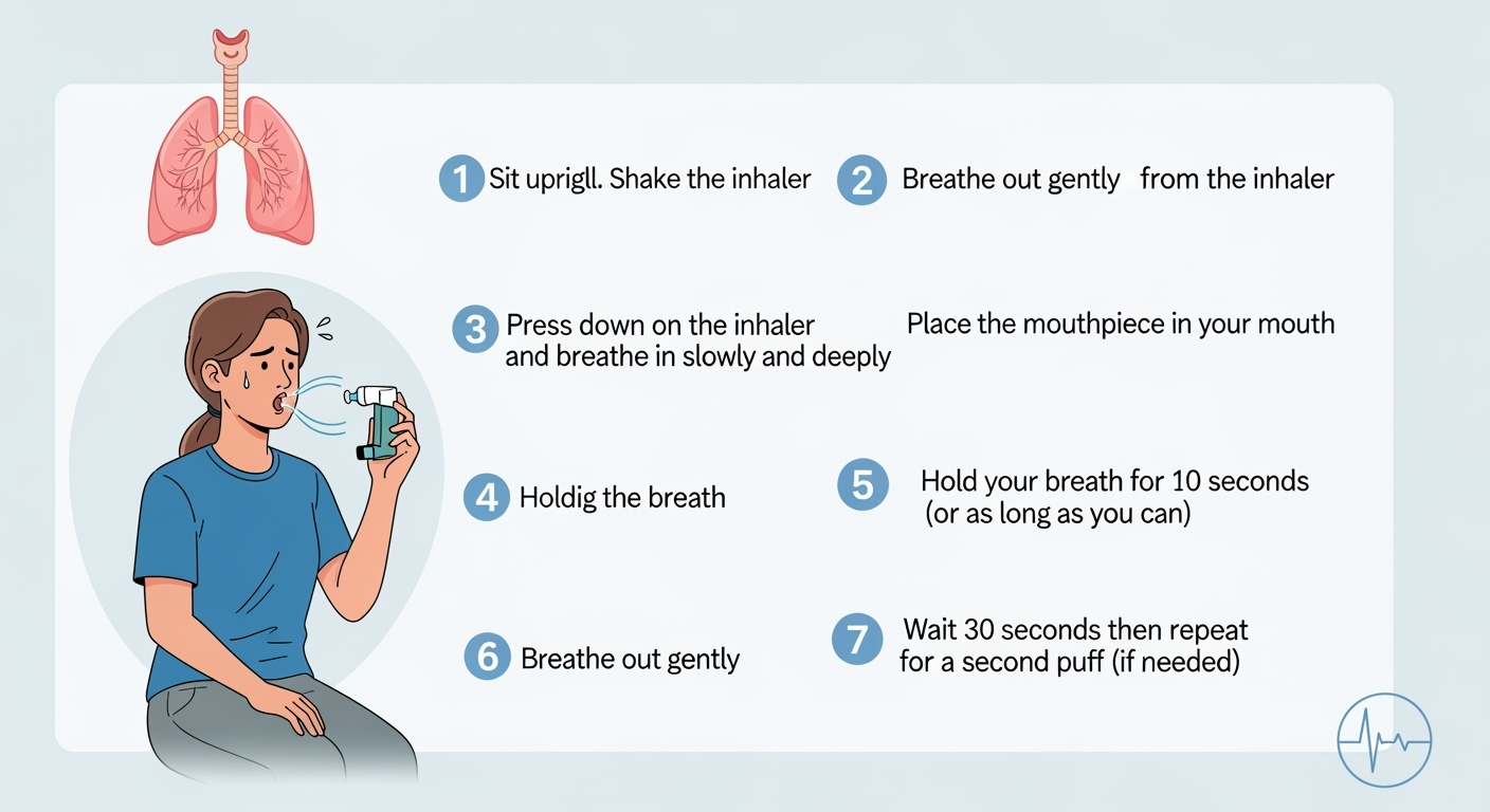 갑작스러운 천식 악화에 대응하는 과정