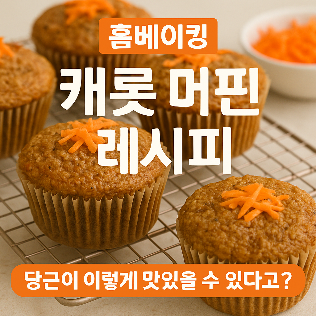 캐롯 머핀 레시피