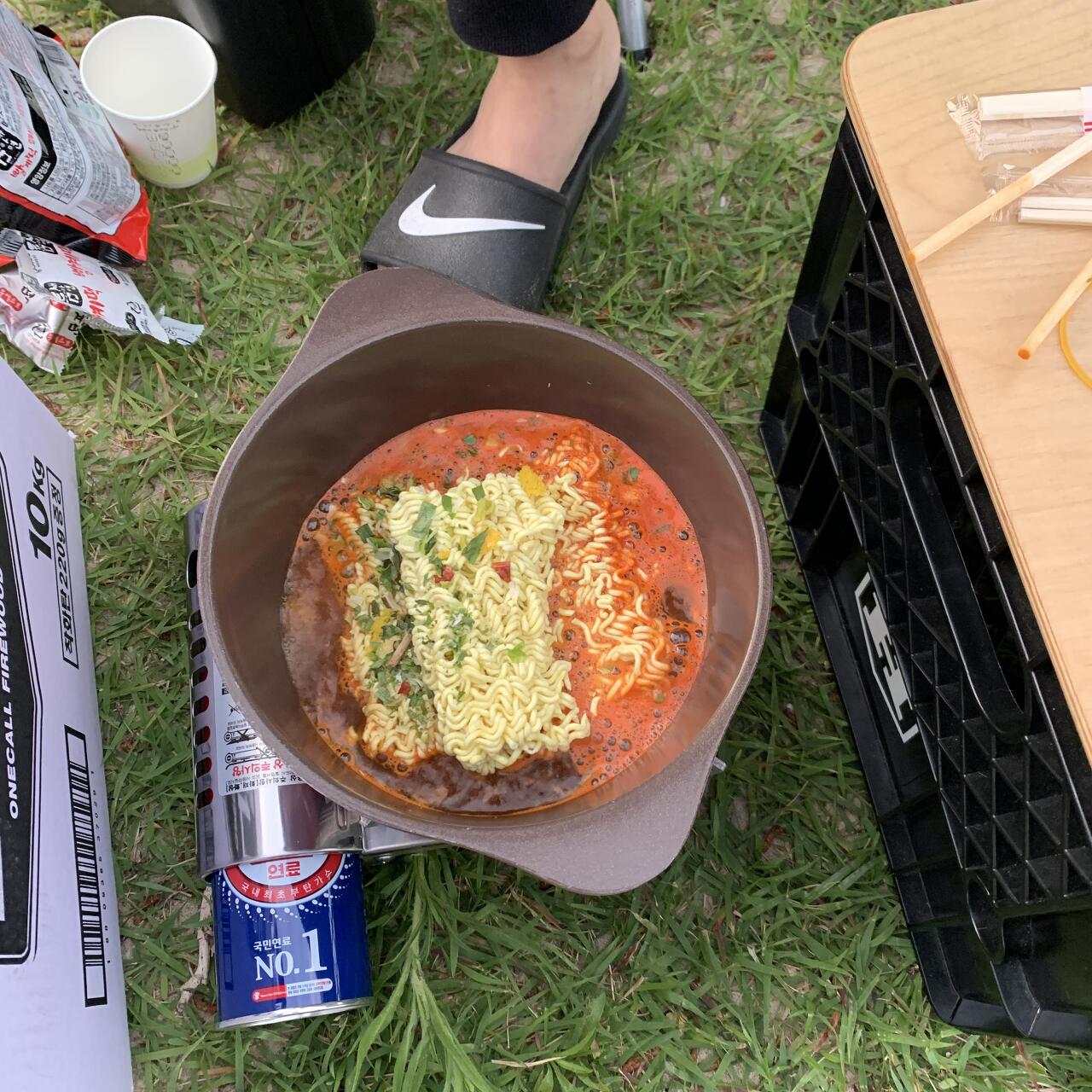 파주 차박 저녁사진