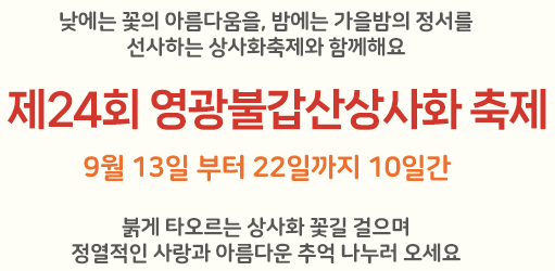 영광불갑산 상사화 축제