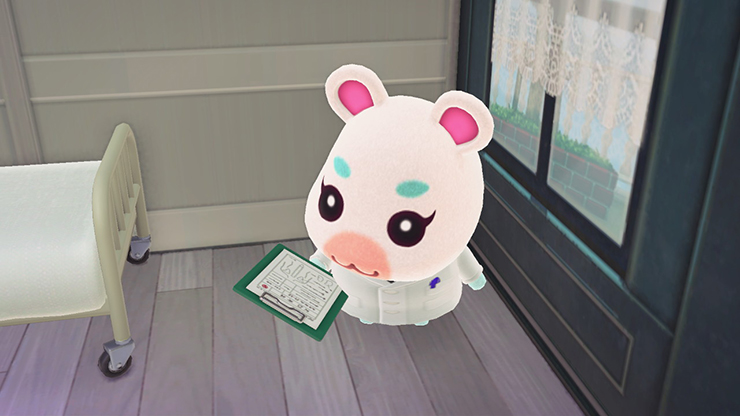 모동숲 해피홈 파라다이스 병원 인테리어