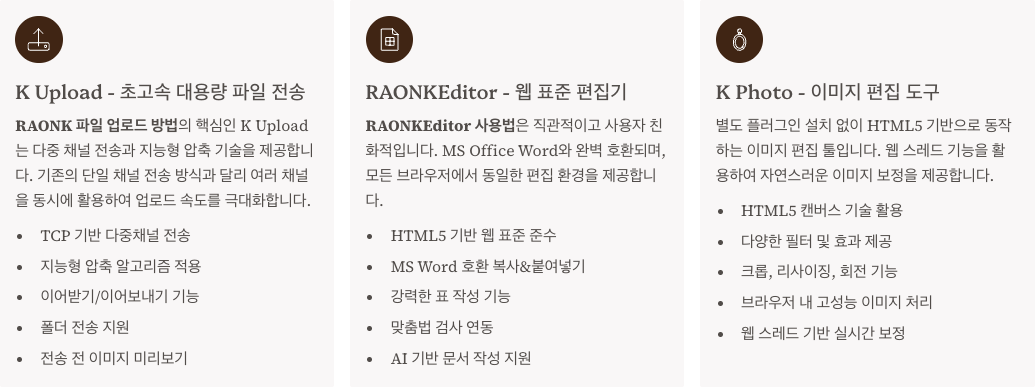 RAONK 핵심 구성요소 섹션 정리 이미지
