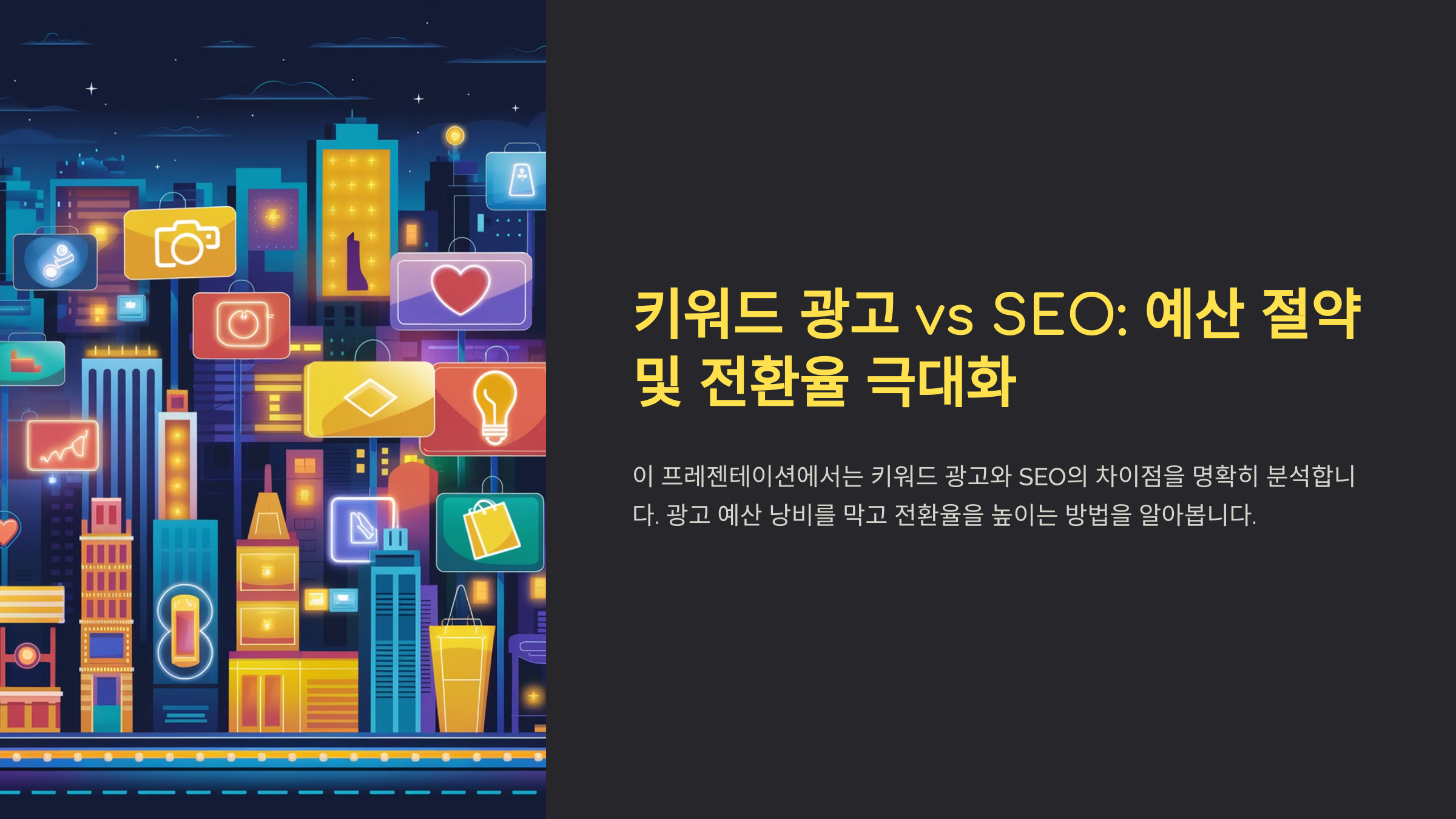 키워드 광고와 SEO의 차이점