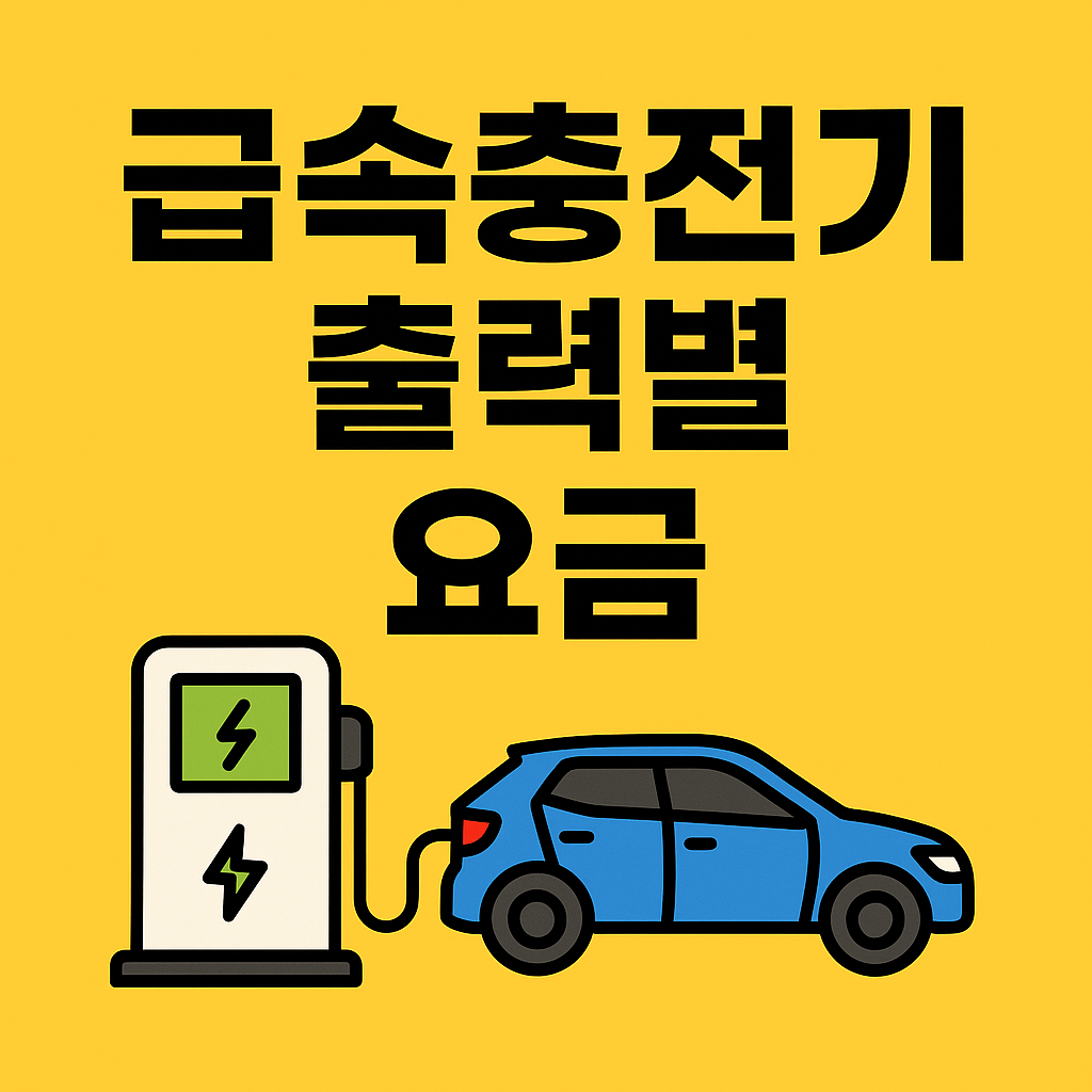 급속충전기 출력별 요금