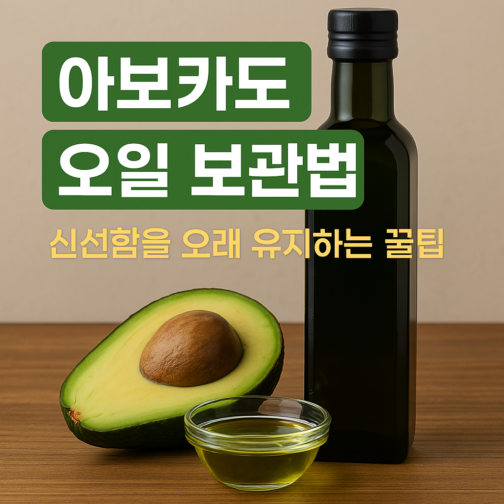 아보카도 오일 보관법