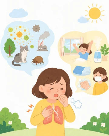 알레르기성 천식 증상과 호흡 변화 기준7