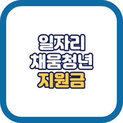 일자리 채움 청년지원금