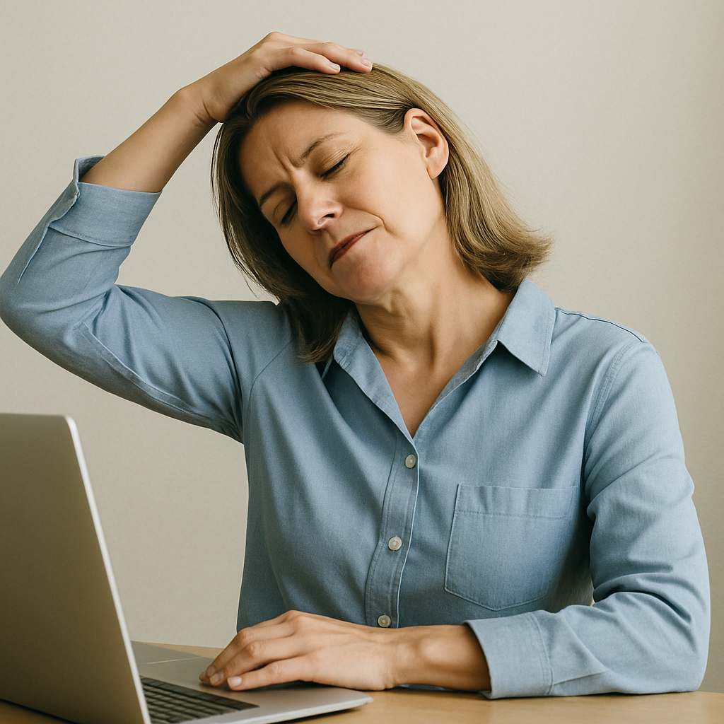 앉은 자세 교정 스트레칭 운동 목 스트레칭