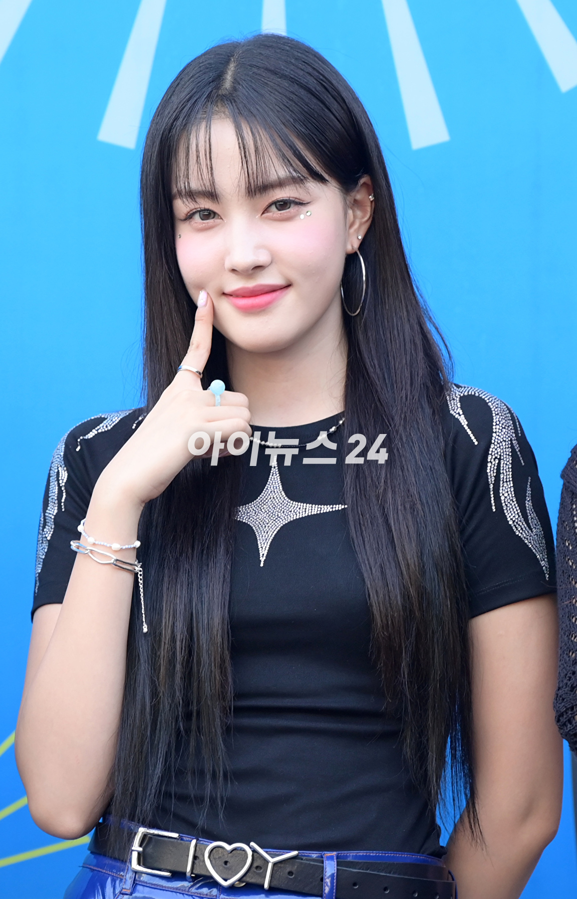 그룹 스테이씨(STAYC) 윤이 5일 오후 서울 잠실실내체육관에서 열린 '펩시 썸머 페스타 2023' 포토월 행사에 참석하고 있다. [사진=정소희 기자]
