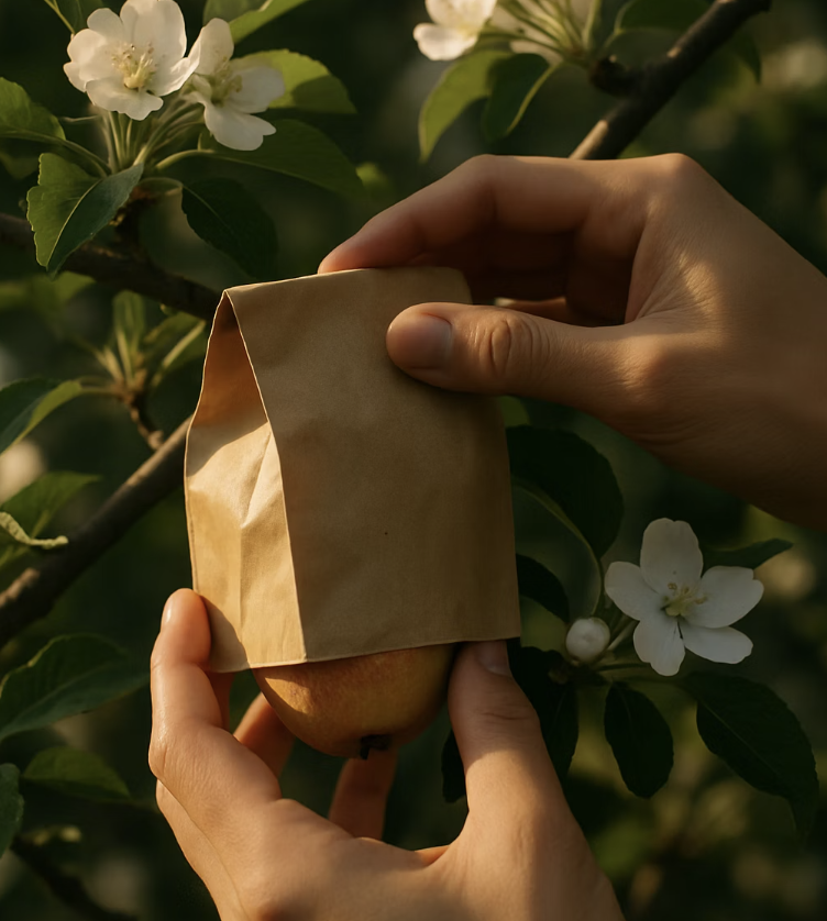 봉지를 씌우는 최적의 시점과 방법