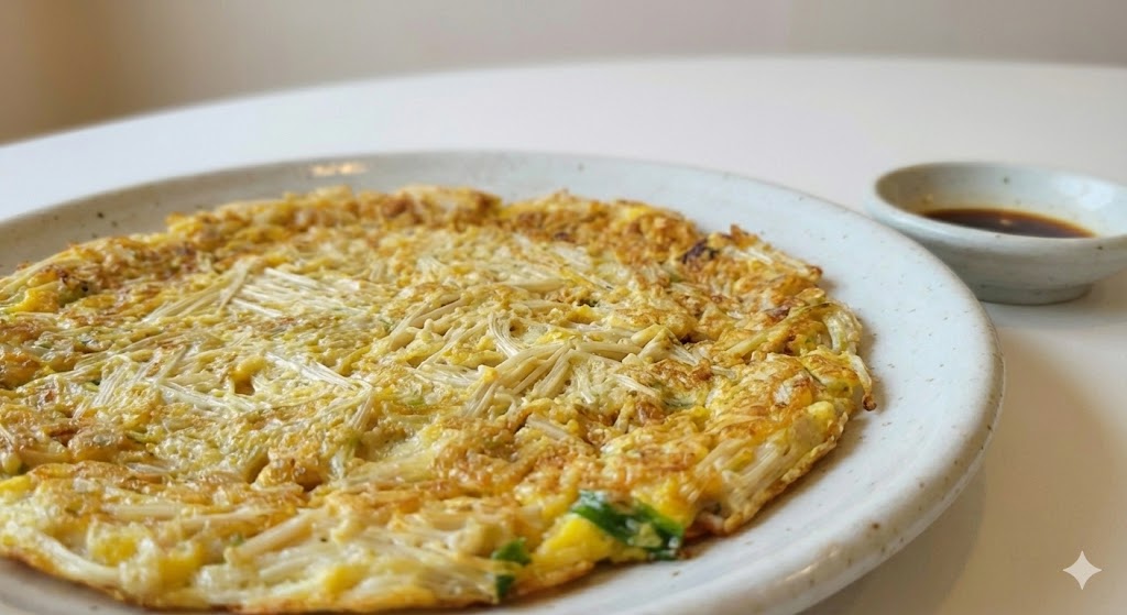 팽이버섯을 잘게 썰어 조리함으로써 체지방 연소 성분이 더 잘 용출되게 하고 소화 흡수력을 높여 변비를 해결해줌