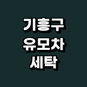 용인 기흥구 유모차 세탁