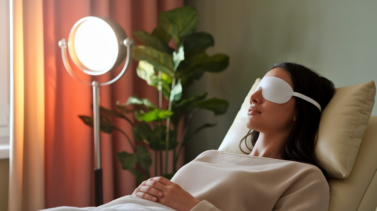 라섹수술후 회복중인 모습