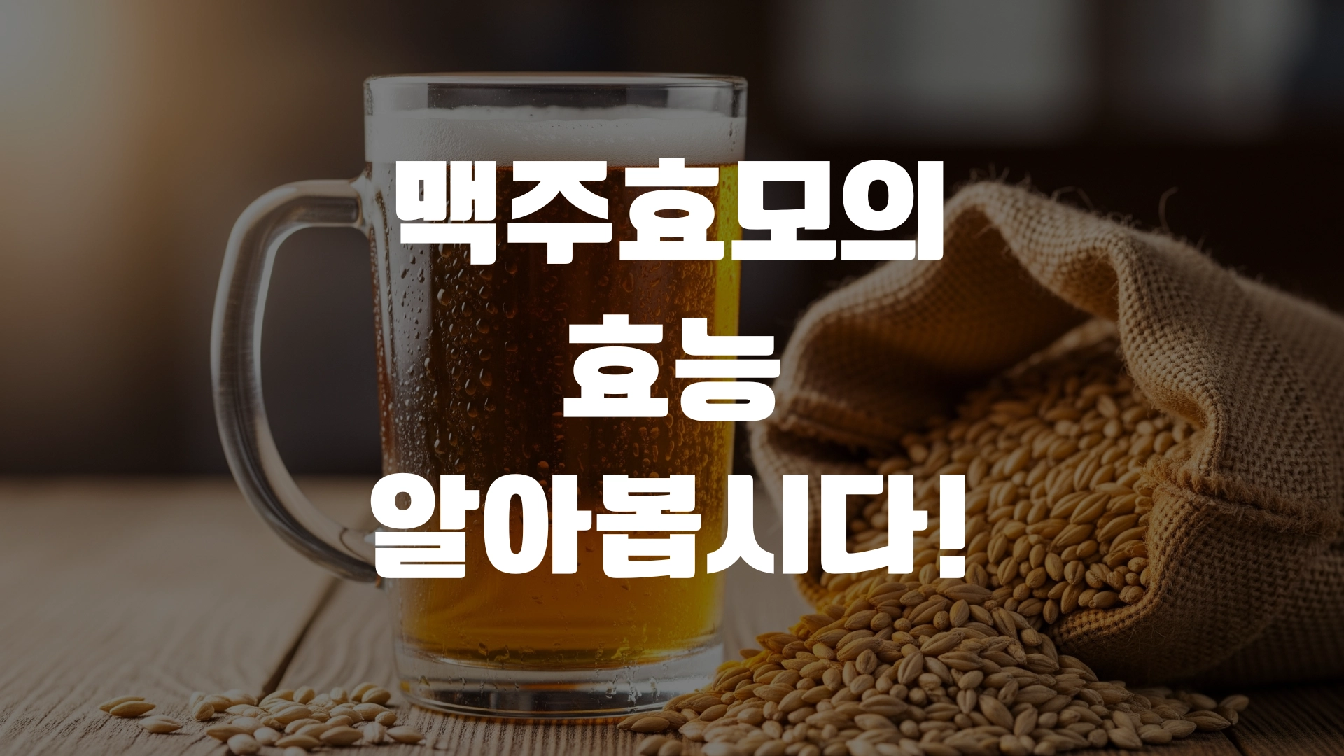 맥주효모의 효능 탈모에 효과 있을까? 포스팅 섬네일