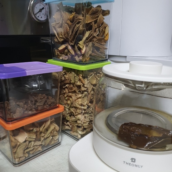 자주마시는 작두콩차 무우차 연근차