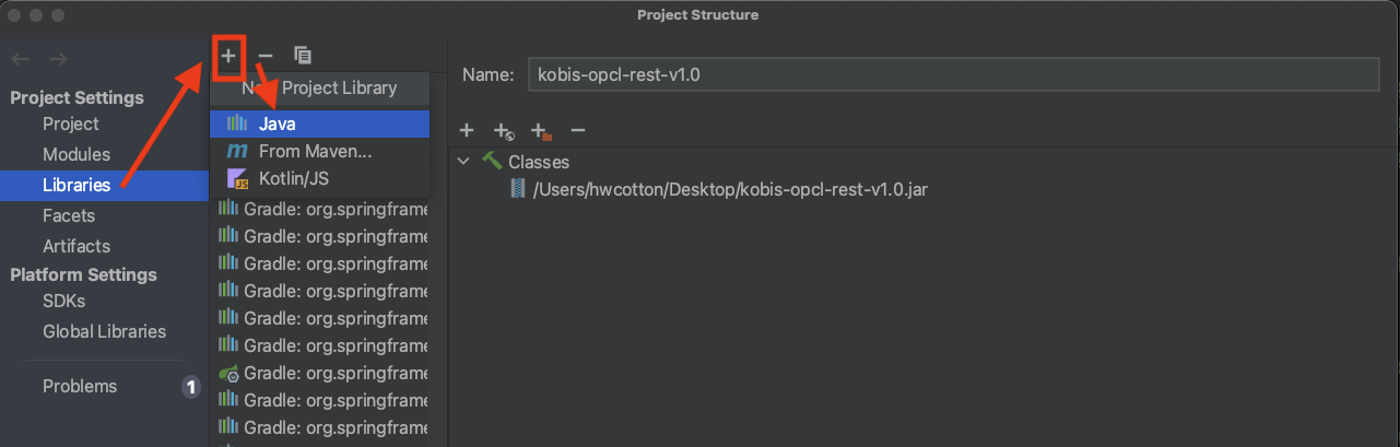 인텔이제이 jar 라이브러리 추가
