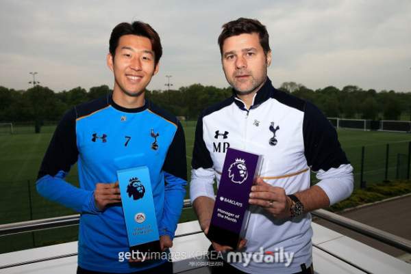 포체티노 감독과 손흥민 선수