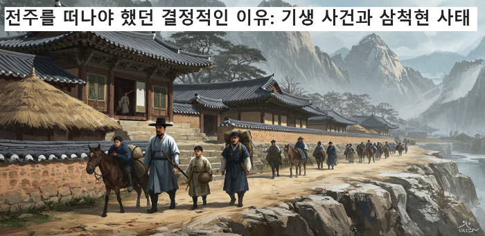 전주를 떠나야 했던 결정적인 이유: 기생 사건과 삼척현 사태
