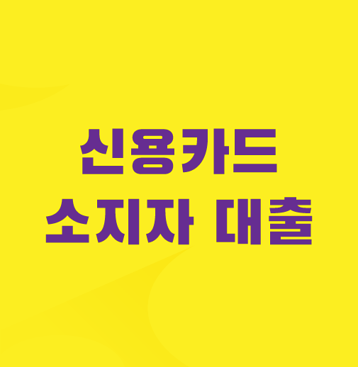 신용카드-소지자-대출