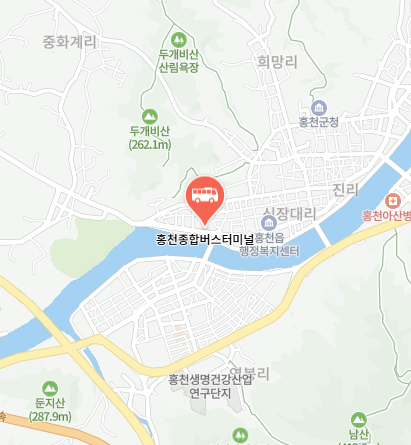 홍천종합버스터미널 위치