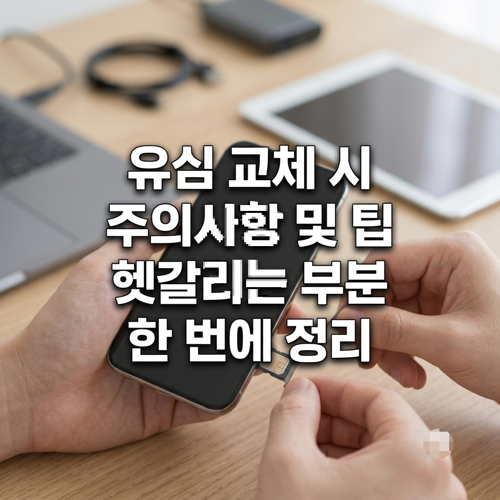 유심 교체 시 주의사항 및 팁 헷갈리는 부분 한 번에 정리