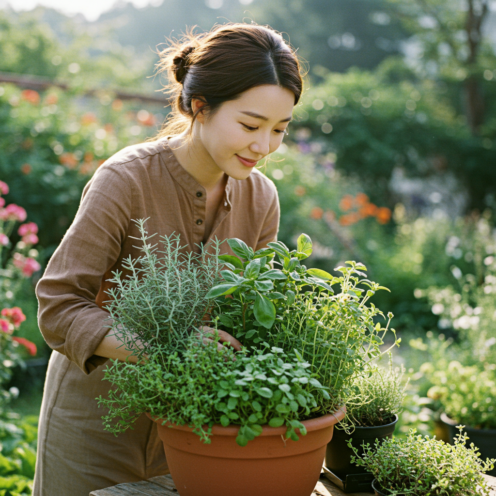 허브를 키우기