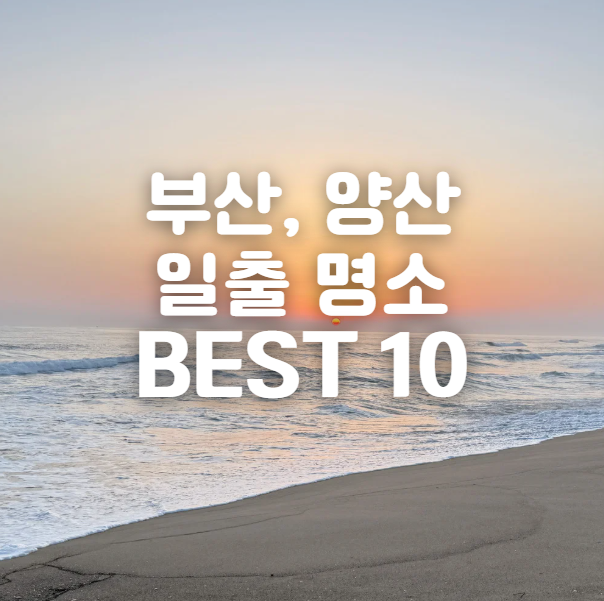 부산 양산 일출 명소 BEST 12