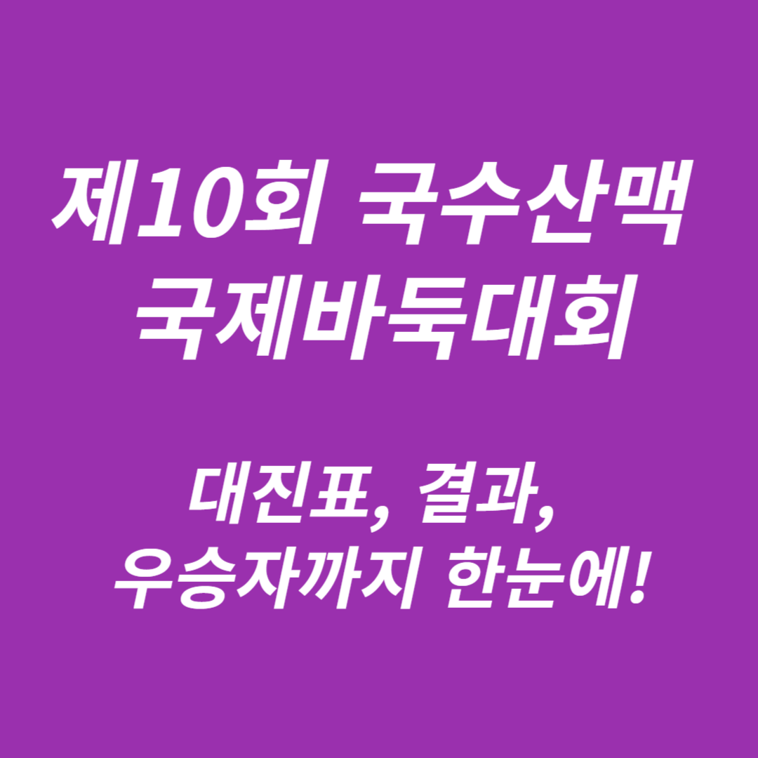 국수산맥 국제바둑대회