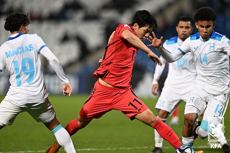 U-20월드컵에서 선전하는 대한민국 대표팀