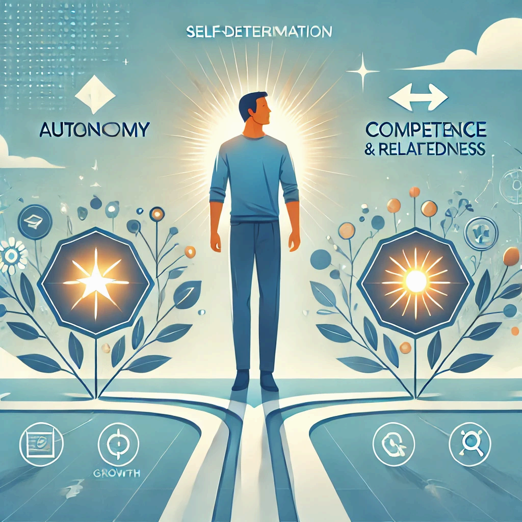 자기결정이론은 자율성, 유능성, 관계성을 통해 인간의 내적 동기와 성장을 설명하는 이론입니다.