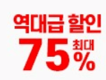 쿠팡 블랙프라이데이 75% 할인