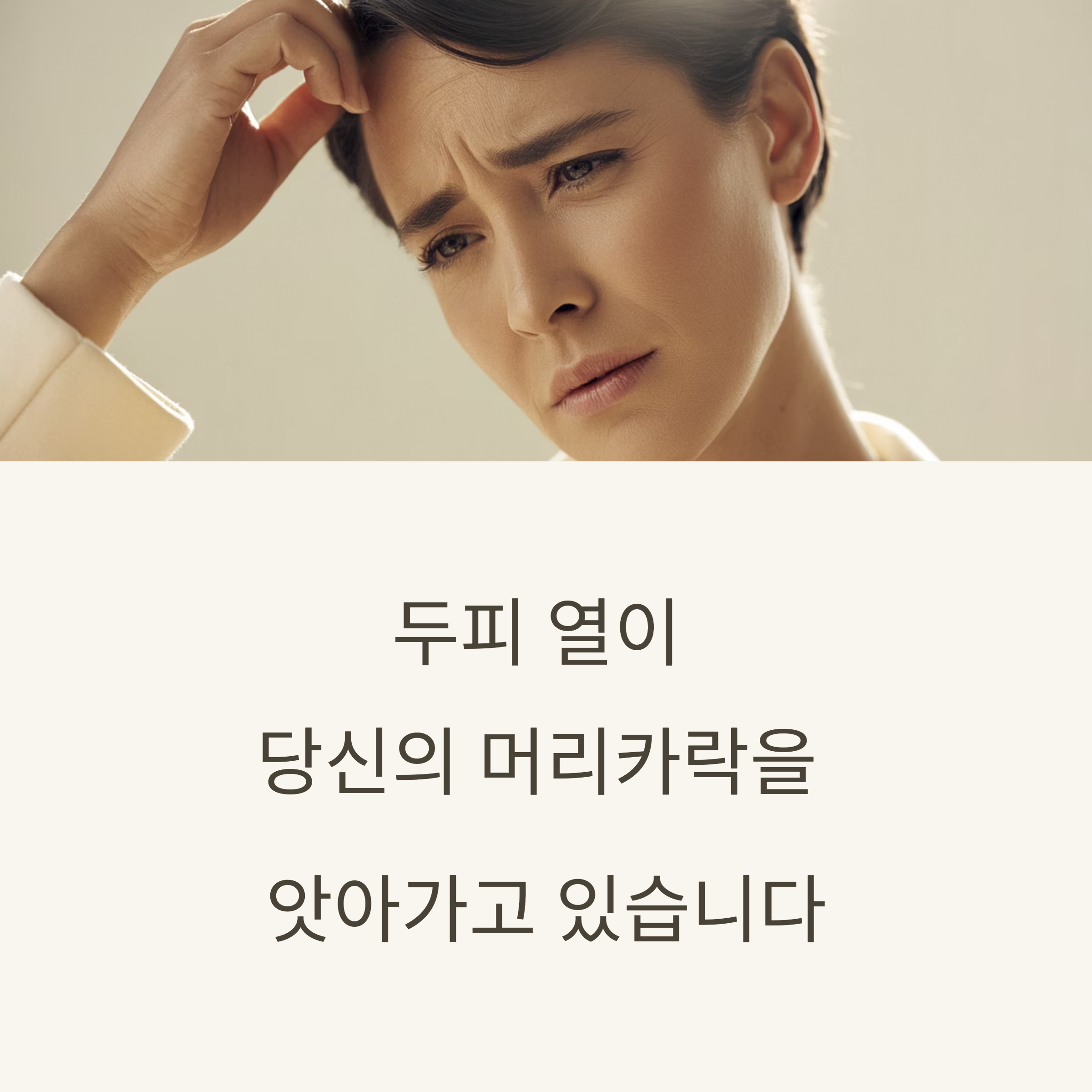 '두피 열' 방치하면 큰일